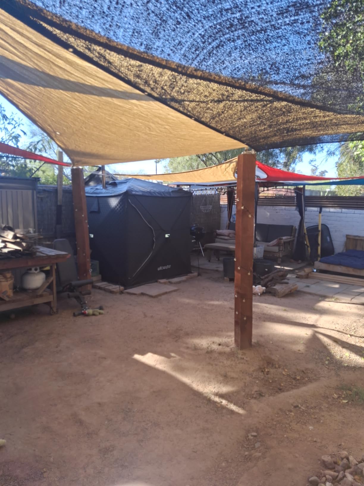 WILLOWYBE Outdoor Sauna Tent Pro - 4-Person, All-Weather, Insulated, Solid, Panoramic View, Easy Setup customer photo 2