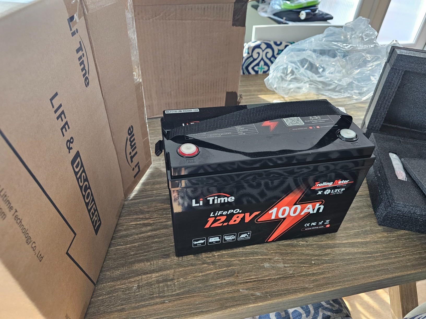Litime 12V 100Ah Group 31 LiFePO4 Battery for RV, Trolling Motors, Marine customer photo 2