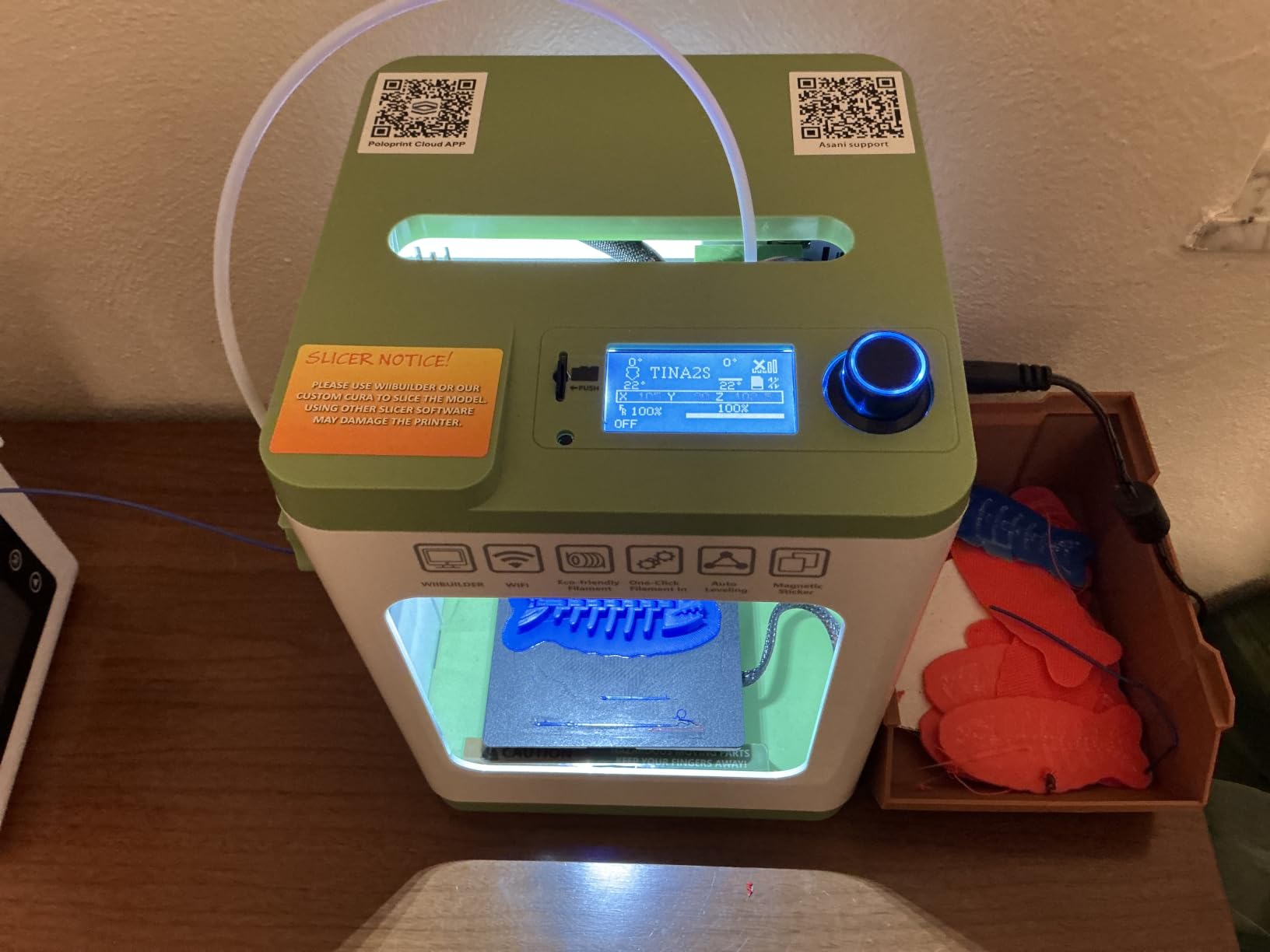 TINA2S Fully Assembled Mini 3D Printer for Kids and Beginners, Starter Kit customer photo 2