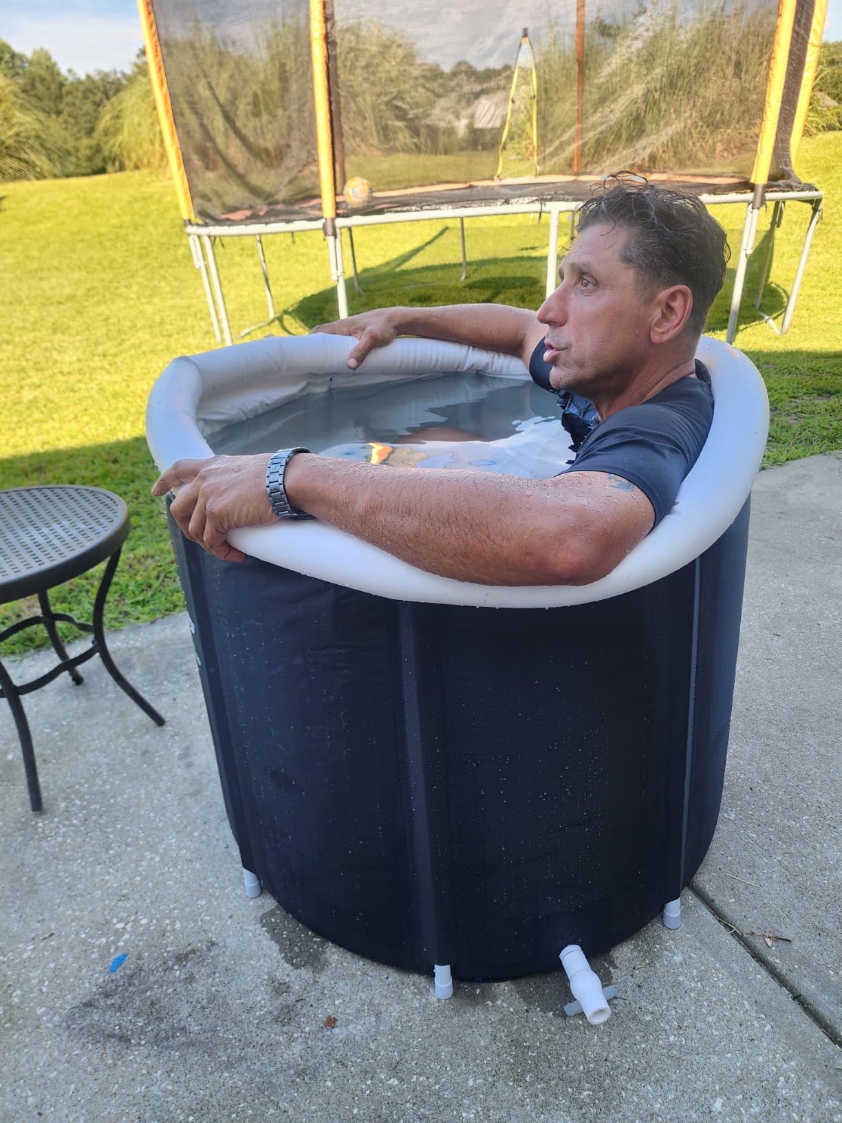 Lifepro Portable Ice Bath Tub with Lid and Storage Bag - Lightweight, Durable Cold Plunge Tub for Home Therapy Sessions -Home & Travel Ice Bath Tub for Adults and Athletes customer photo 1