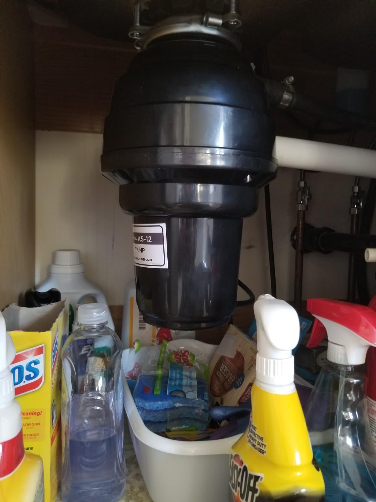 American Standard 10-US-AS-12 Garbage Disposal Anti-Jam Stainless Steel Food Waste Grinding System, Heavy Duty, 1.25 HP, Black customer photo 2