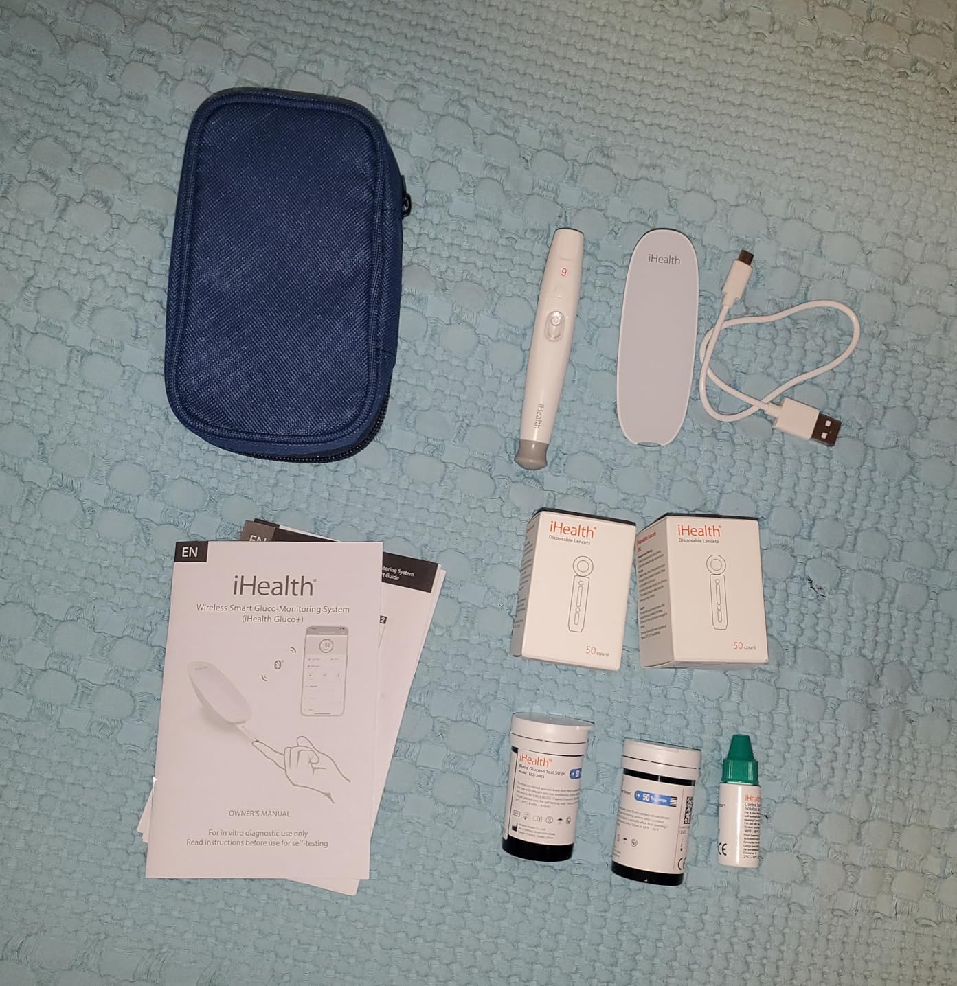 iHealth Gluco+ Wireless Smart Glucose Monitor Kit, 100 Strips & 100 Lancets customer photo 2