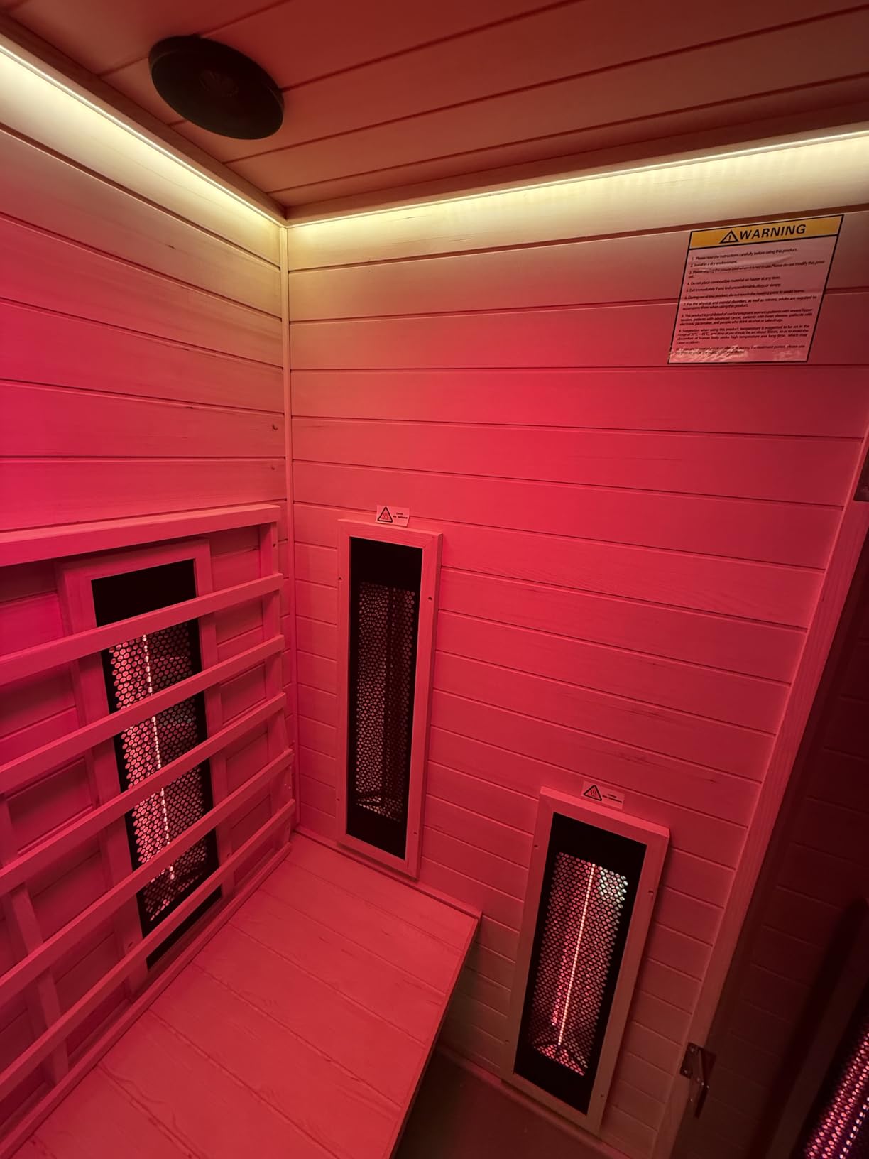 Ceramic Infrared Sauna 2 Person, Indoor Infrared Saunas for Home customer photo 1