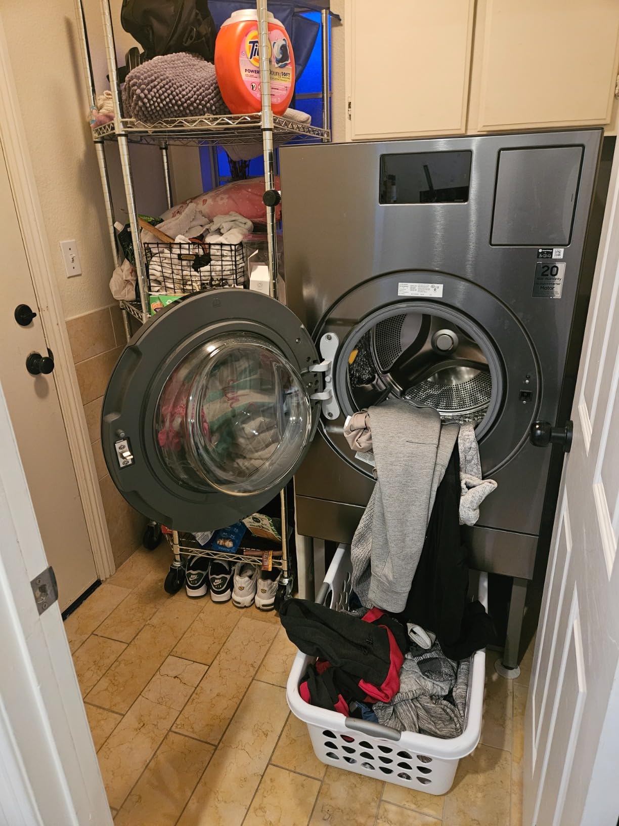 Washer and Dryer Pedestals with Drain Pan & Hose - 27