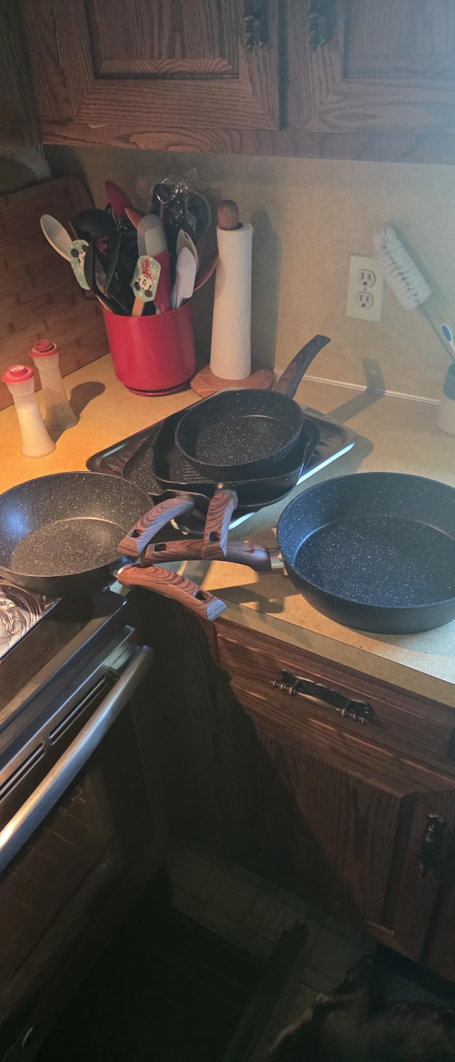 Kitchen Academy 17Pcs Green Induction Cookware Set, Nonstick Pots and Pans customer photo 2