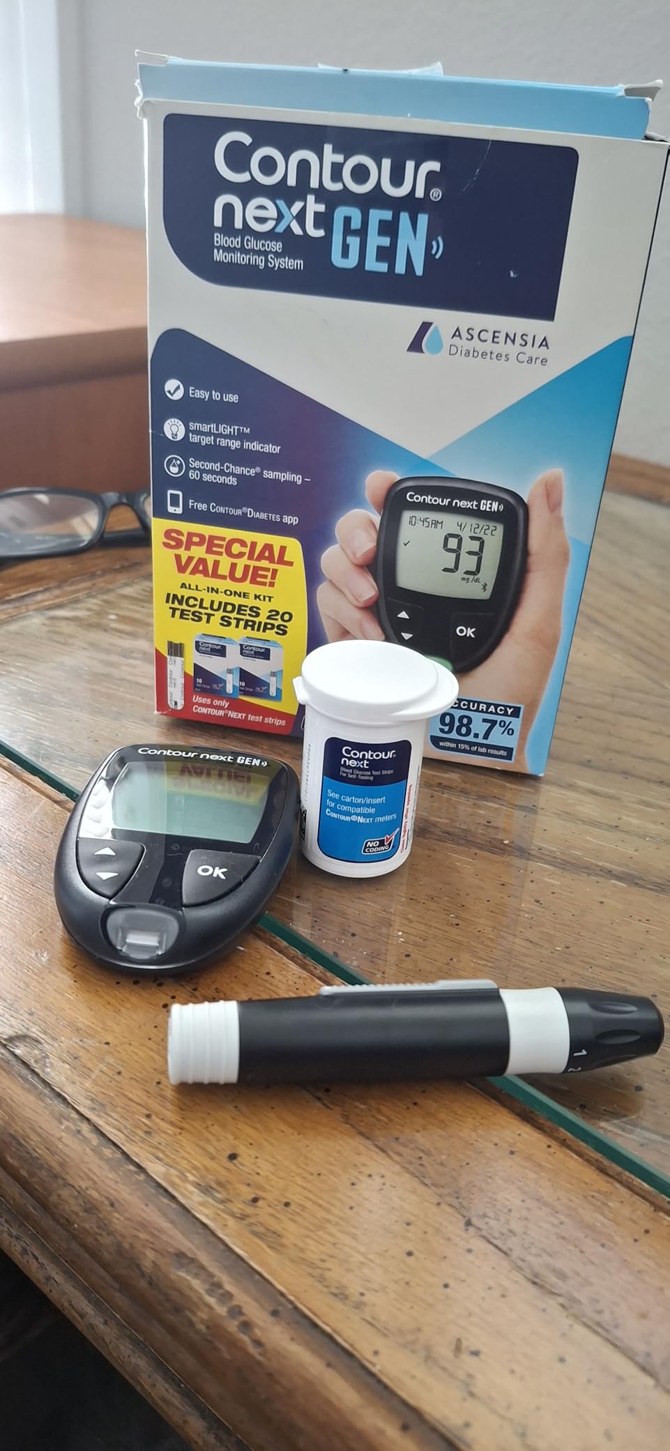 Ascensia CONTOUR NEXT GEN Blood Glucose Monitor All in One Kit + 20 Strips customer photo 1