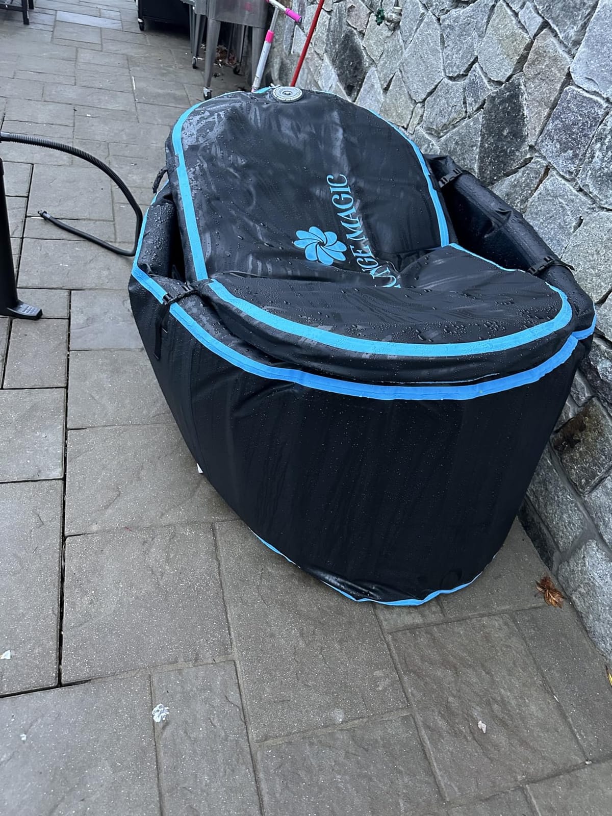 Inflatable Cold Plunge Tub for Athletes, Water Chiller Compatible, XXL customer photo 2
