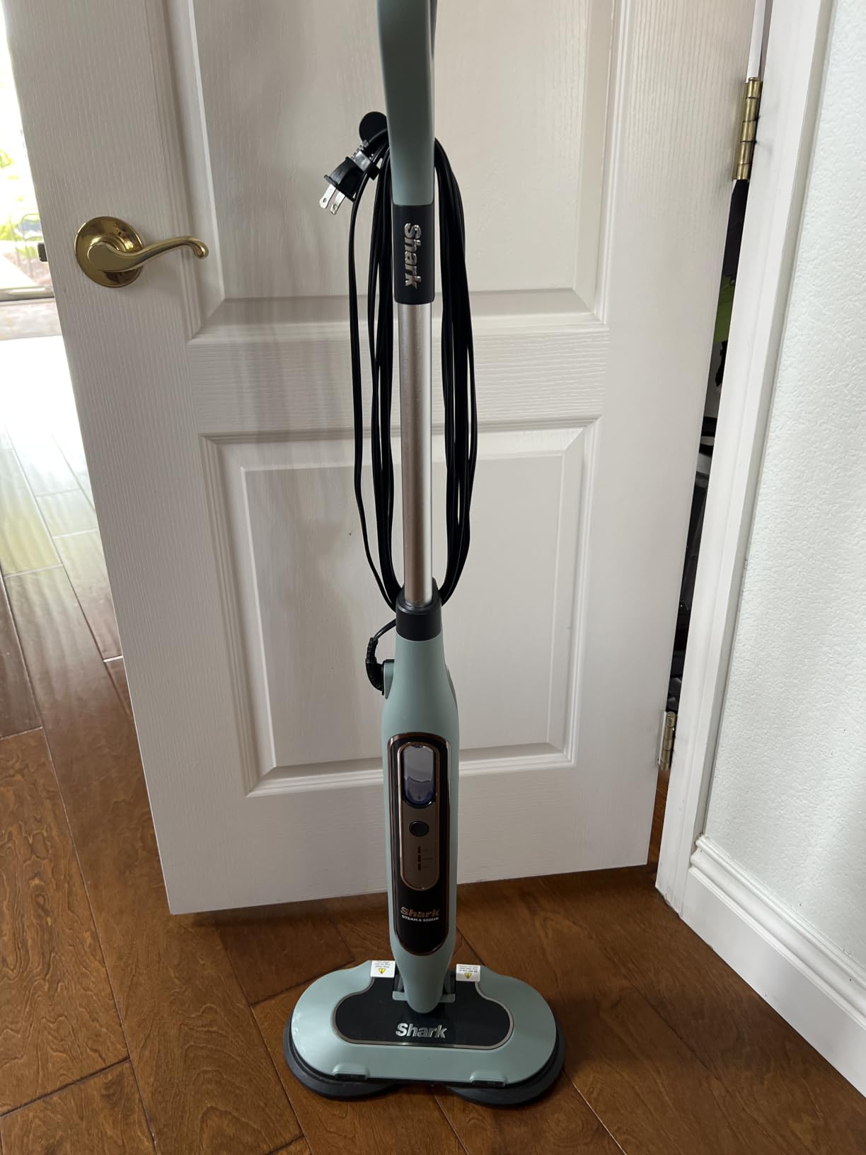 Shark Steam & Scrub Steam Mop, All-in-One Hard Floor Cleaner, Grey, S8001 customer photo 1
