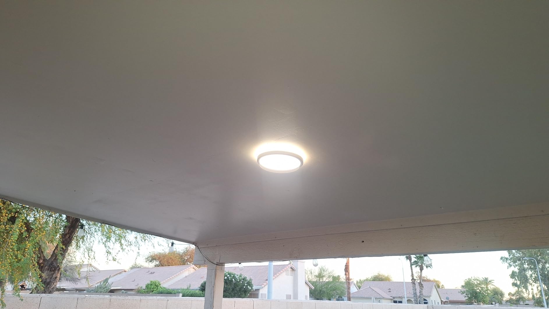 BLNAN LED Flush Mount Ceiling Light, 12 Inch 24W 3000K/4000K/5000K Hardwire Light Fixture, Ultra Thin Round White Lamp for Kitchen Porch Bedroom Hallway Stairwell Basement, Non-dimmable 1 Pack customer photo 1