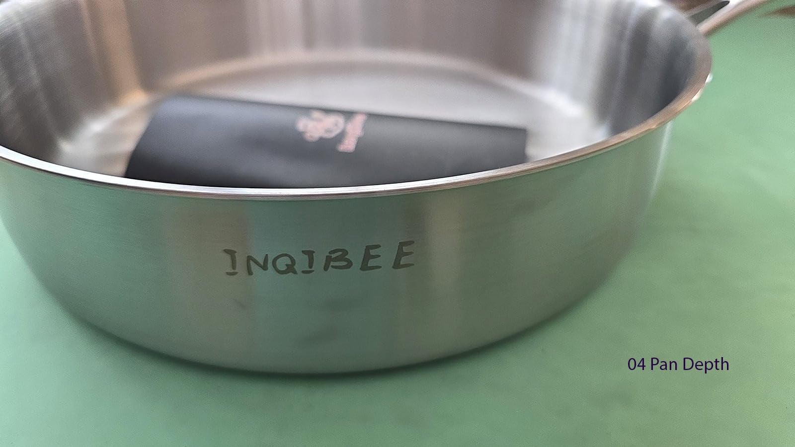 Inqibee 6 QT Tri-Ply Stainless Steel Saute Pan with Lid customer photo 2