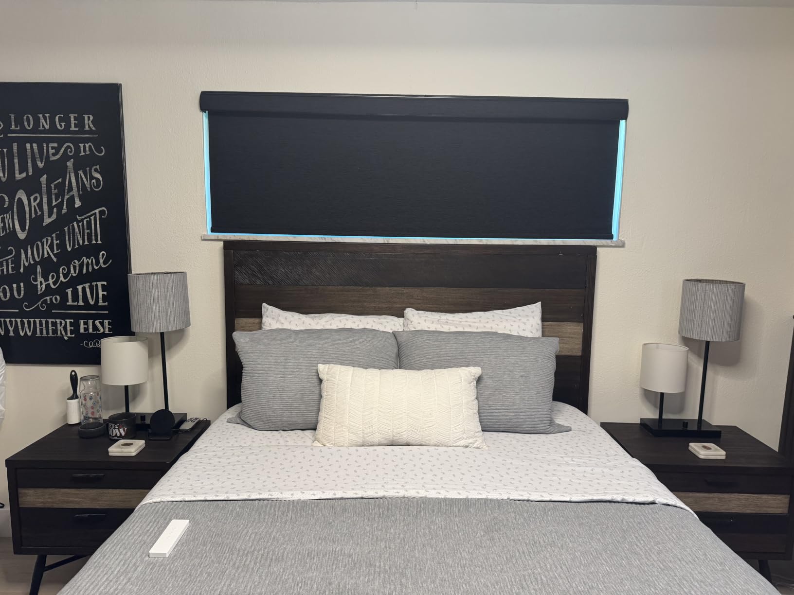 Kincmo Motorized Blinds with Remote, APP, Voice Control - 100% Blackout customer photo 2