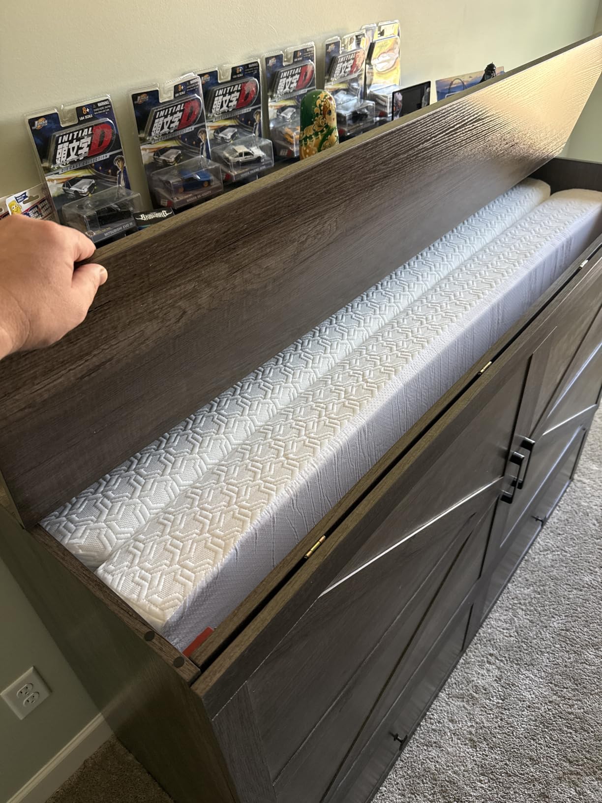 AMERLIFE Queen Murphy Bed with Storage & Charging Station customer photo 1