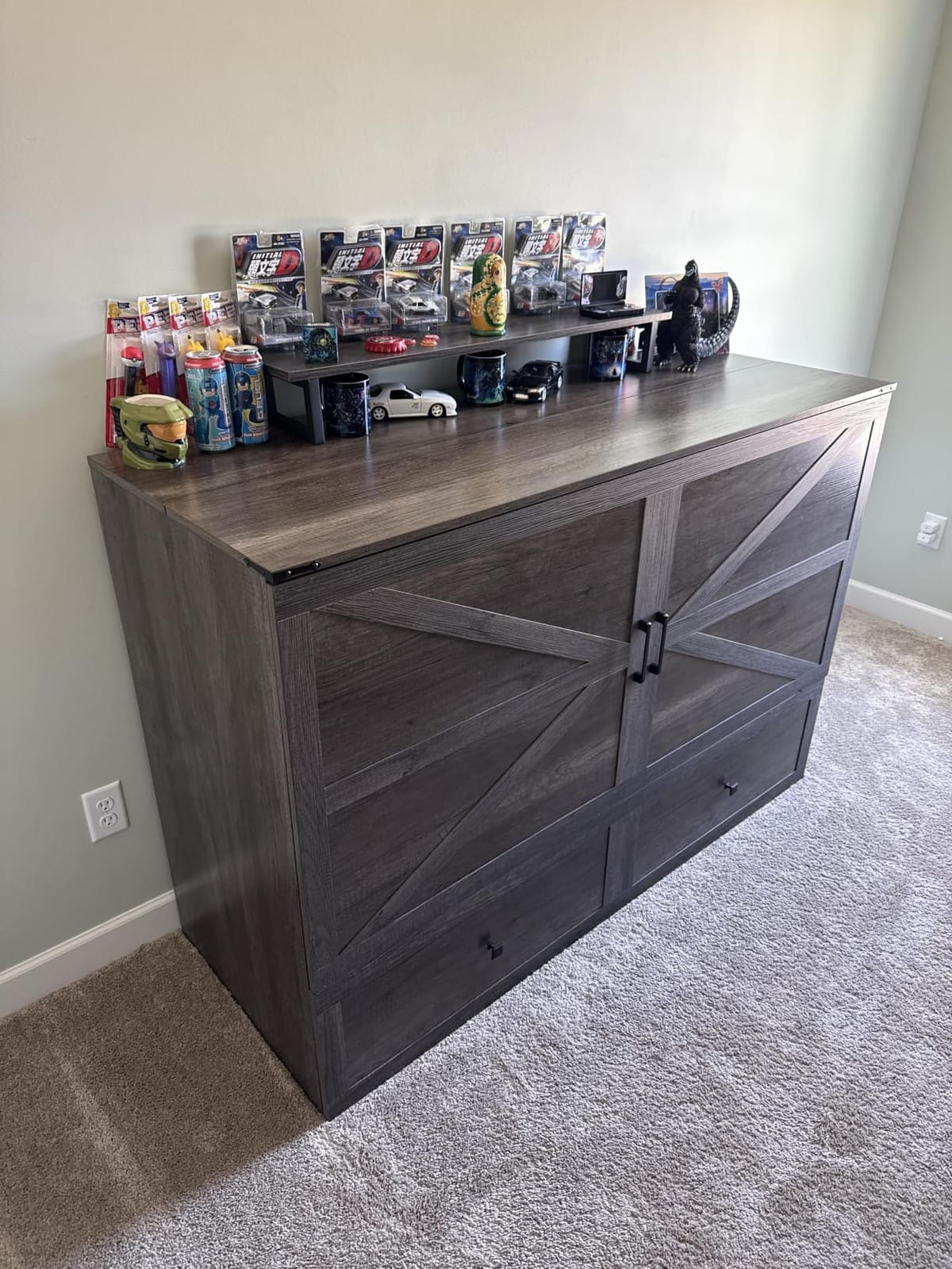 AMERLIFE Queen Murphy Bed with Storage & Charging Station customer photo 2