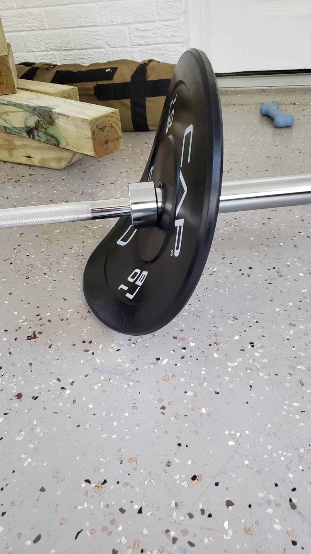 CAP 190lb Economy Olympic Bumper Plate Weight Set customer photo 2