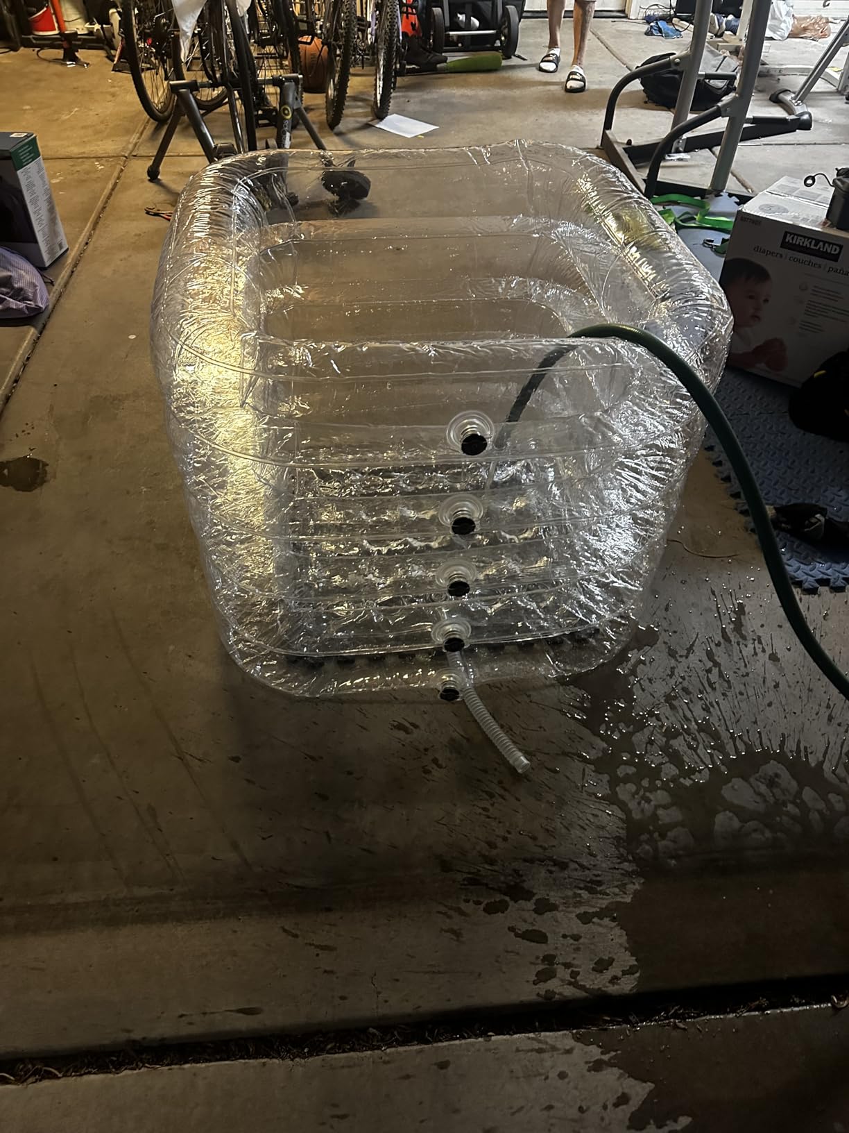 Inflatable Ice Bath Tub -Large Clear See Through -Ice Plunge Tub for Cold Water Therapy - Portable Cold Plunge Tub - Indoor & Outdoor - Inflatable Tub for Adults - Ice Tub for Athletes customer photo 1