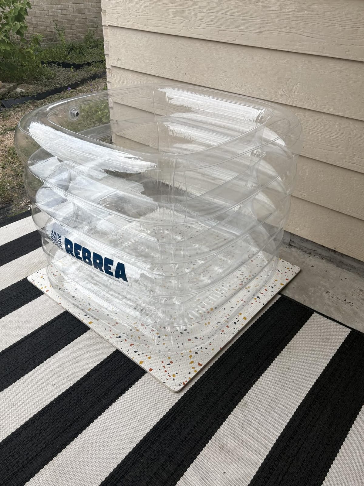 Inflatable Ice Bath Tub -Large Clear See Through -Ice Plunge Tub for Cold Water Therapy - Portable Cold Plunge Tub - Indoor & Outdoor - Inflatable Tub for Adults - Ice Tub for Athletes customer photo 2