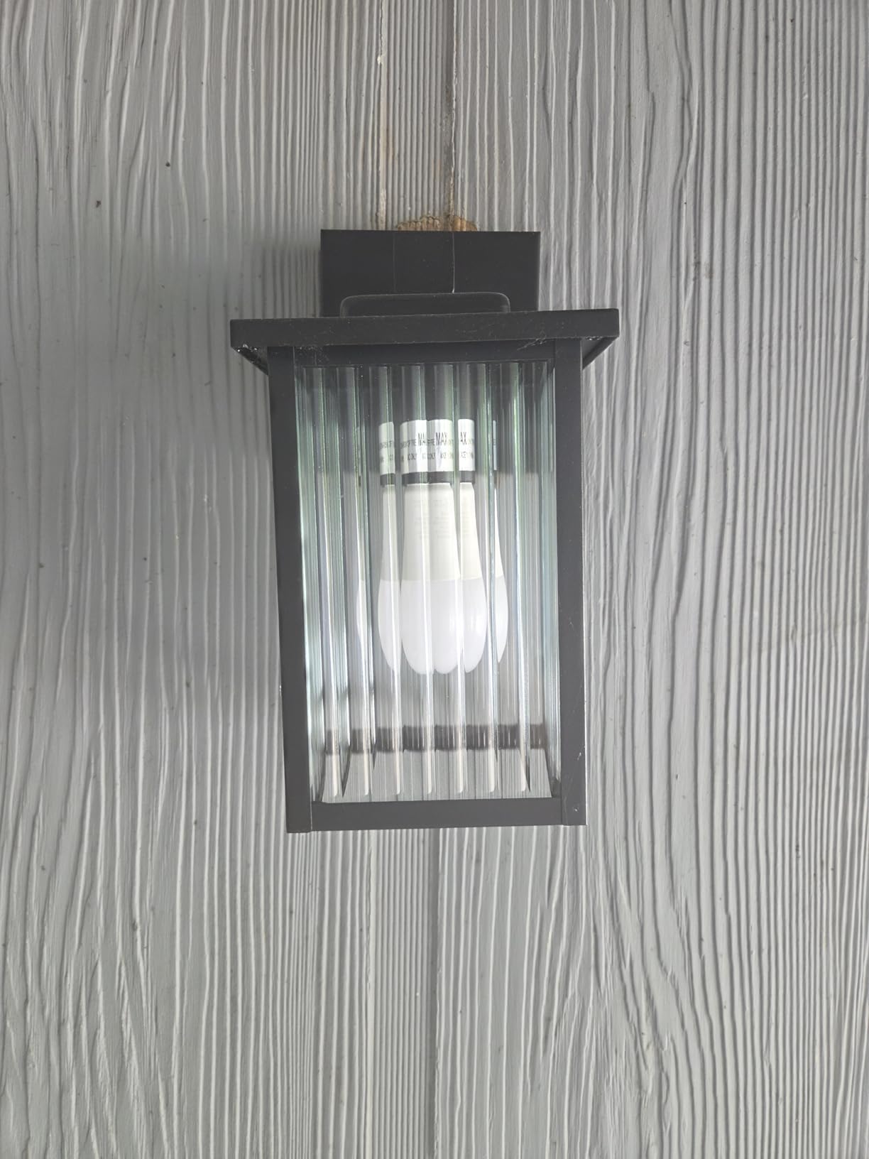 Black Dusk to Dawn Wall Mount Porch Lights, Classic Outdoor Lights customer photo 1