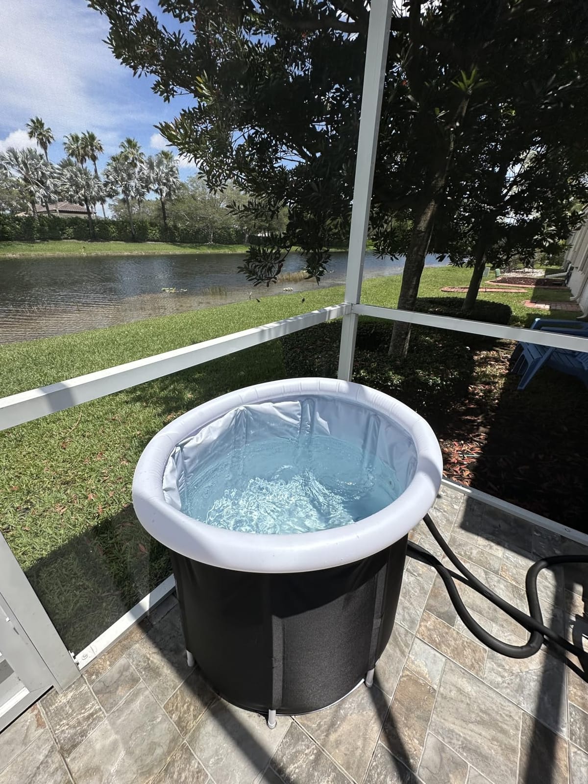Diveblast Cold Plunge Tub With Water Chiller, Pump and Filter - Low Consumption 2/3 HP Cold Plunge Chiller - Cools Water Down to 39°F customer photo 2