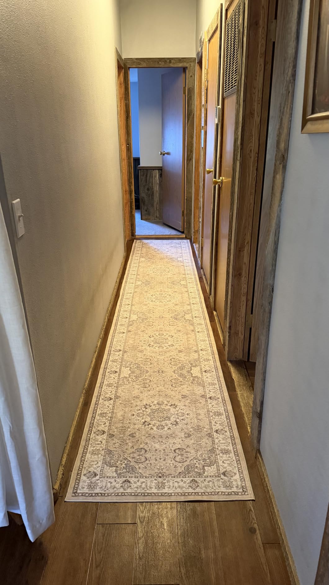 5x7 Living Room Area Rugs: Washable Non-Slip Stain Resistant Rug for Bedroom Dining Room Vintage Ultra Soft Indoor Carpet for Nursery Kitchen Farmhouse Thin Floor Mat for Home Office (5x7 Beige) customer photo 1
