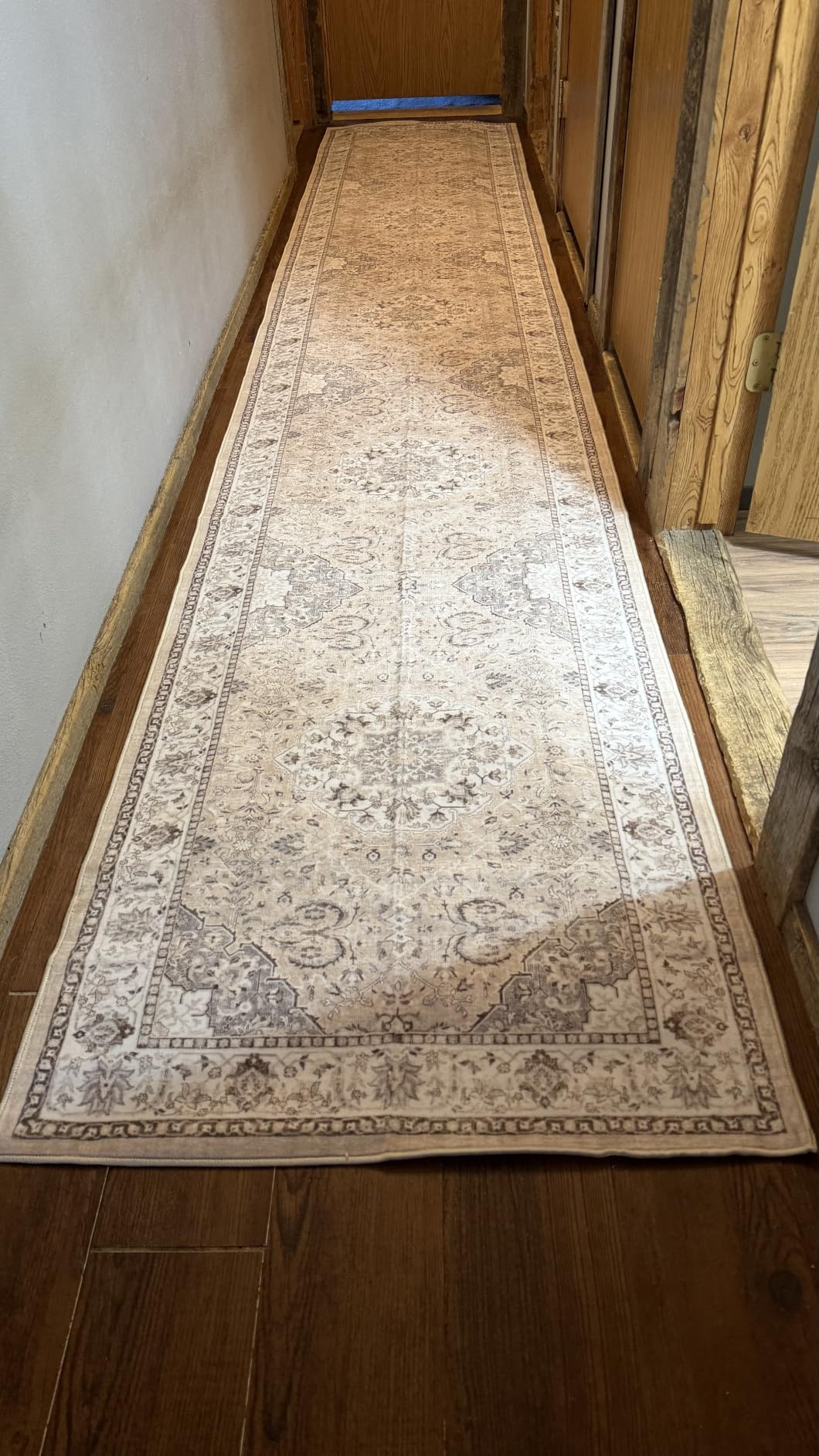 5x7 Living Room Area Rugs: Washable Non-Slip Stain Resistant Rug for Bedroom Dining Room Vintage Ultra Soft Indoor Carpet for Nursery Kitchen Farmhouse Thin Floor Mat for Home Office (5x7 Beige) customer photo 2