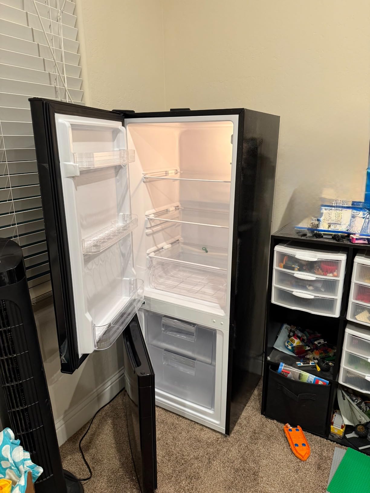 BANGSON Apartment 7.1 Cu.Ft Refrigerator with Bottom Freezer Black customer photo 2