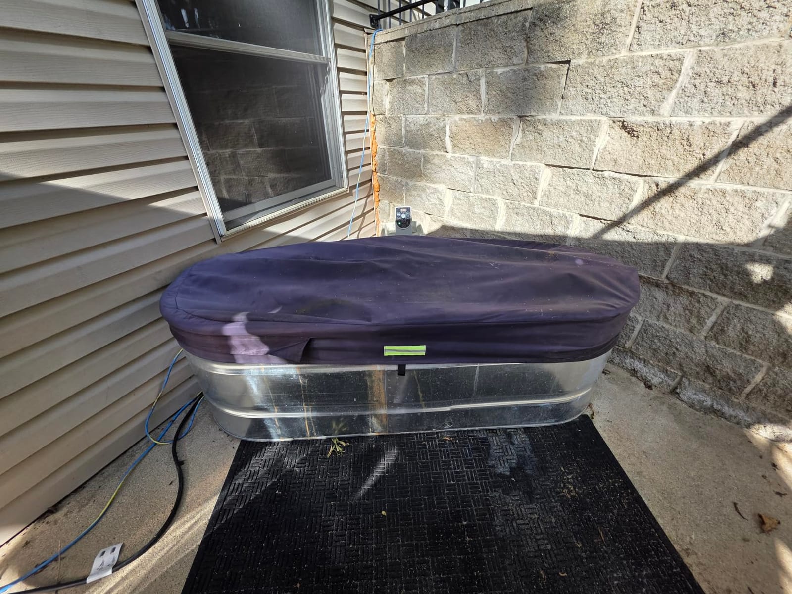 2X 2x4 Foot Oval Stock Tank Cover 4ft Water Trough Covers with Zipper customer photo 2
