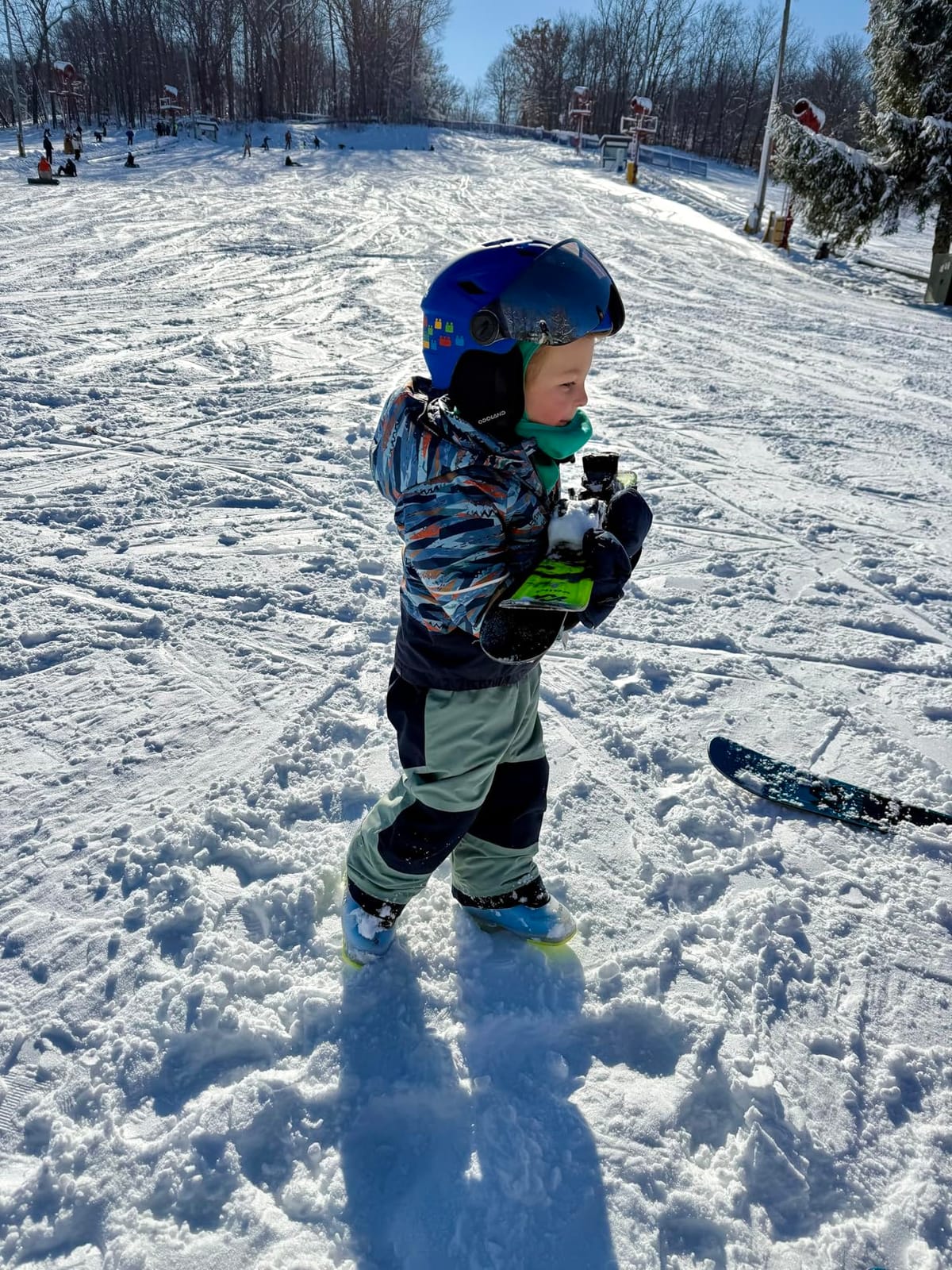 Odoland Kids Ski Helmet with 2-in-1 Visor Goggles for Boys Girls customer photo 1
