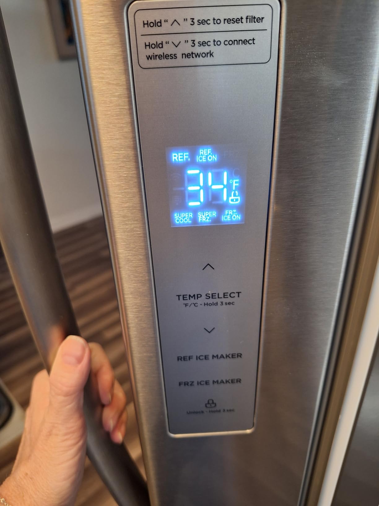 Midea MRF29D6AST 29.3 Cu. Ft. Stainless 3-Door French Door Smart Refrigerator customer photo 2