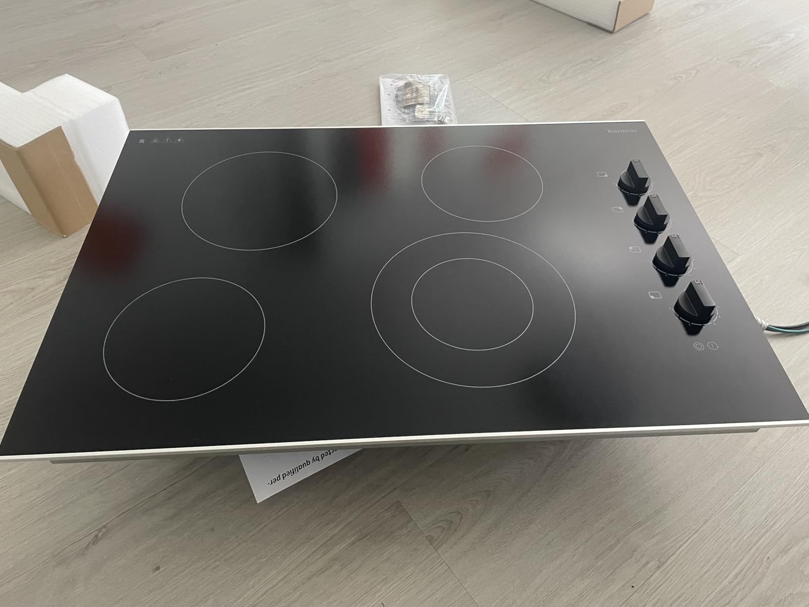 Karinear 36 Inch Electric Cooktop, 5 Burner Radiant Electric Stove Top customer photo 2