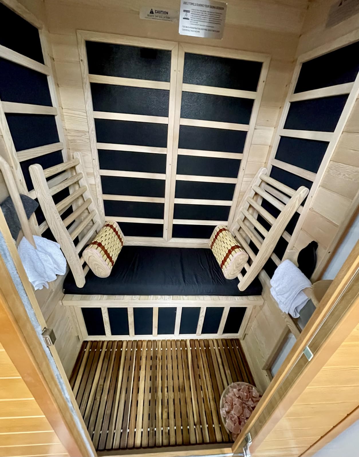DYNAMIC SAUNAS Elite 1-Person Infrared Sauna with Red Light Therapy customer photo 1