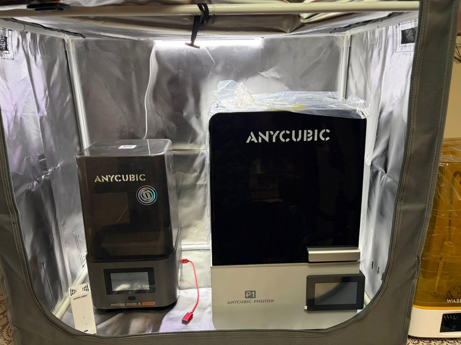 SKOUPHY Double Space Resin 3D Enclosure with Ventilation Kit LED Light customer photo 1
