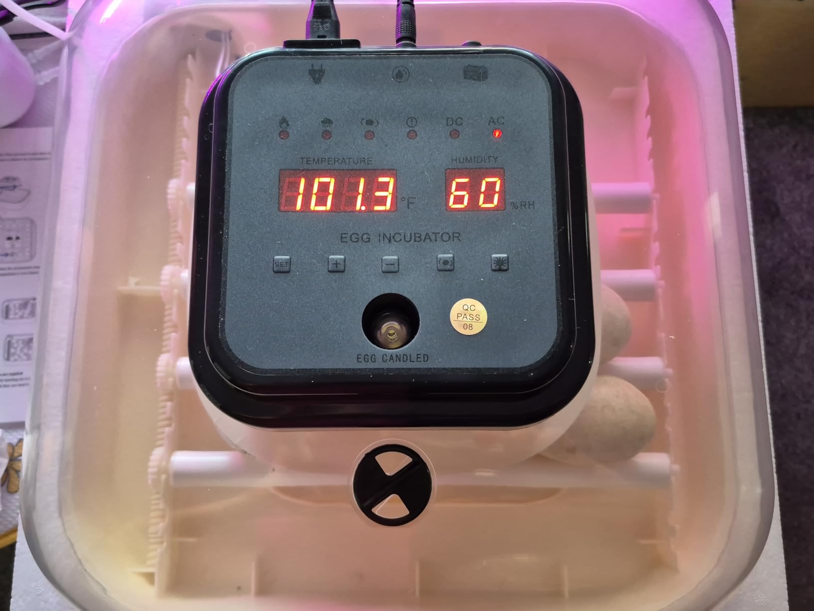 CoInceptus 35 Chicken Egg Incubator, Quail Incubator with Humidity Control customer photo 1
