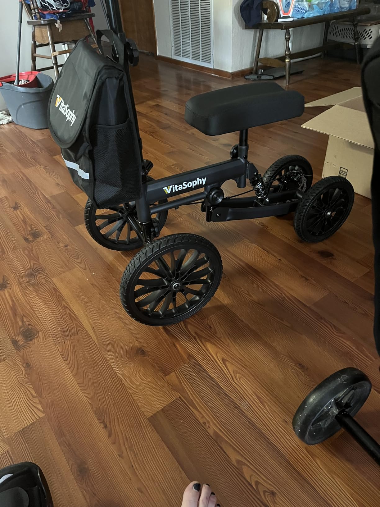 All Terrain Knee Scooter for Adults, Blue customer photo 2
