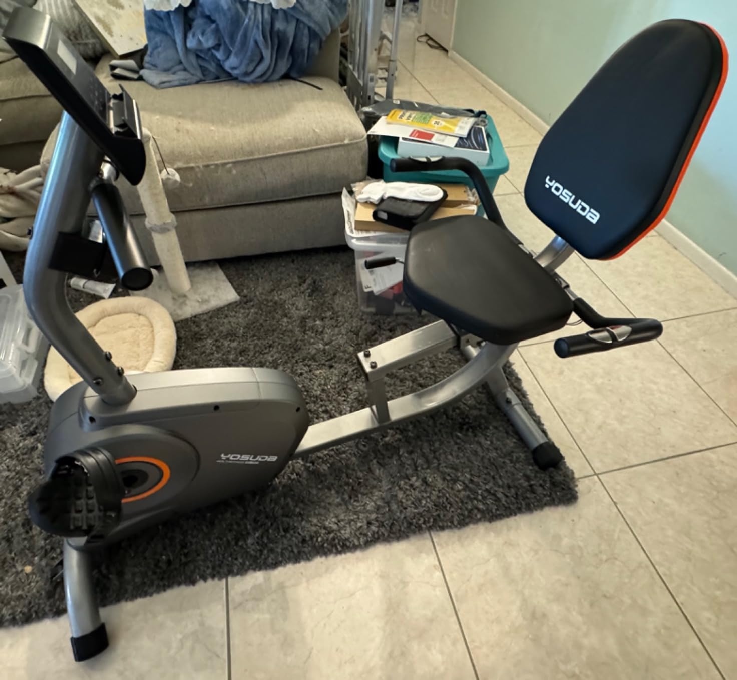 YOSUDA High-End Exercise Bike, Magnetic Stationary Bike with App Training customer photo 1