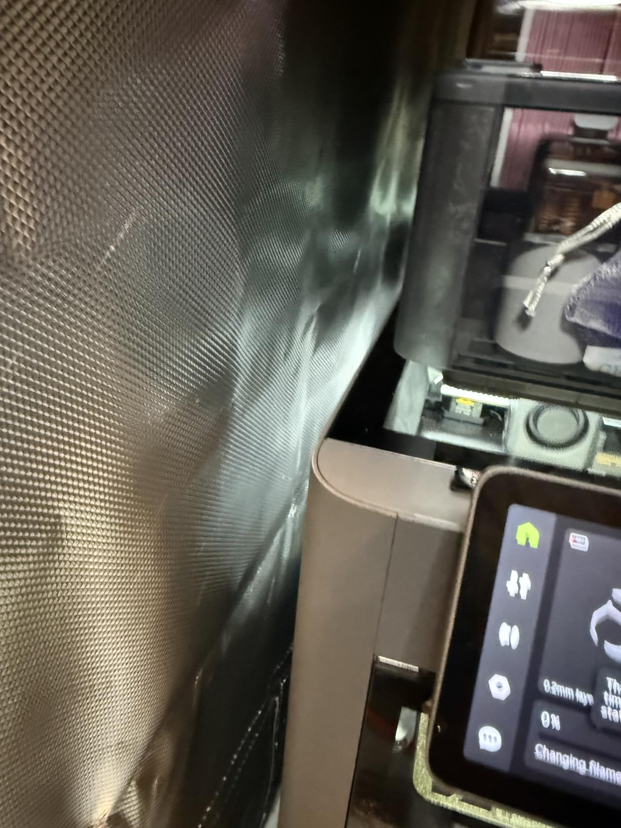 3D Printer Tent Enclosure for Anycubic Kobra X, Upgraded Large Cover with Ventilation & LED Light - Dustproof, Waterproof, Fireproof, Sound Dampening & Temperature Retaining, 19.7x26.8x28.3in customer photo 1