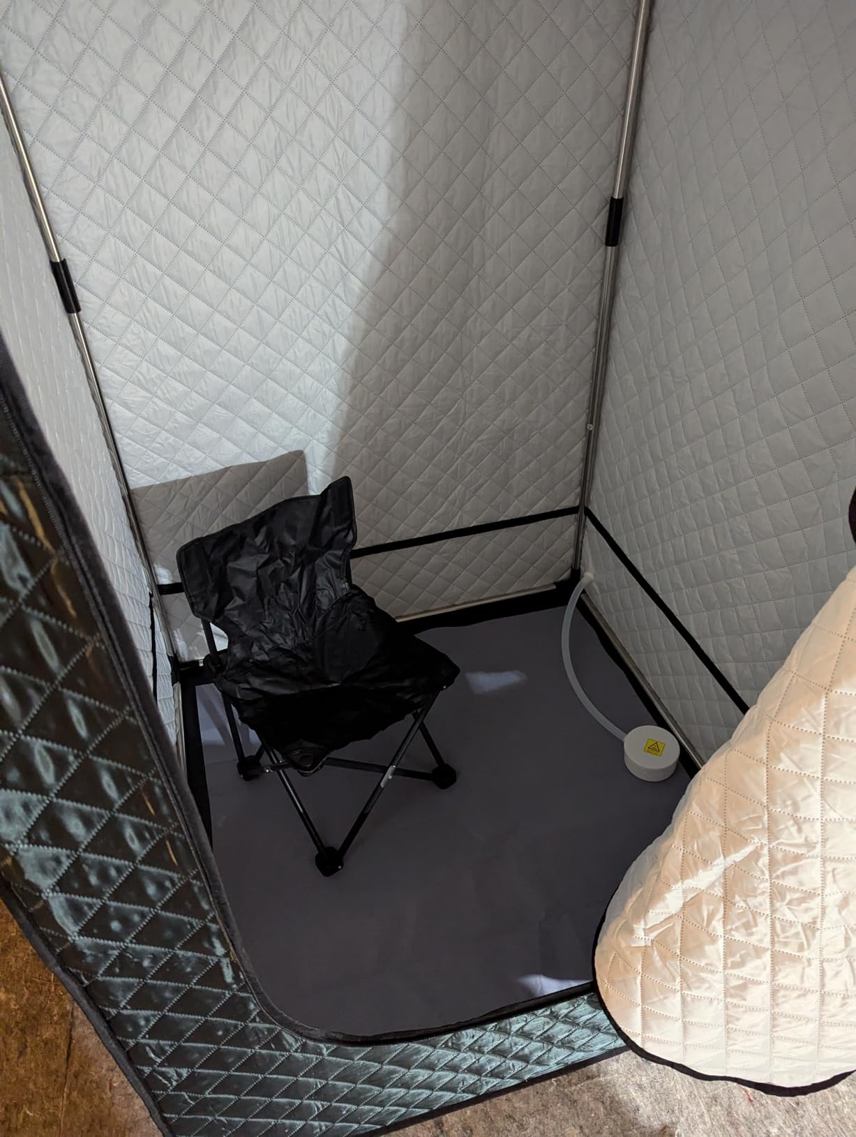 Albott 4-6 Person 8.2 FT Outdoor Sauna Tent with Wood Burning Stove customer photo 1