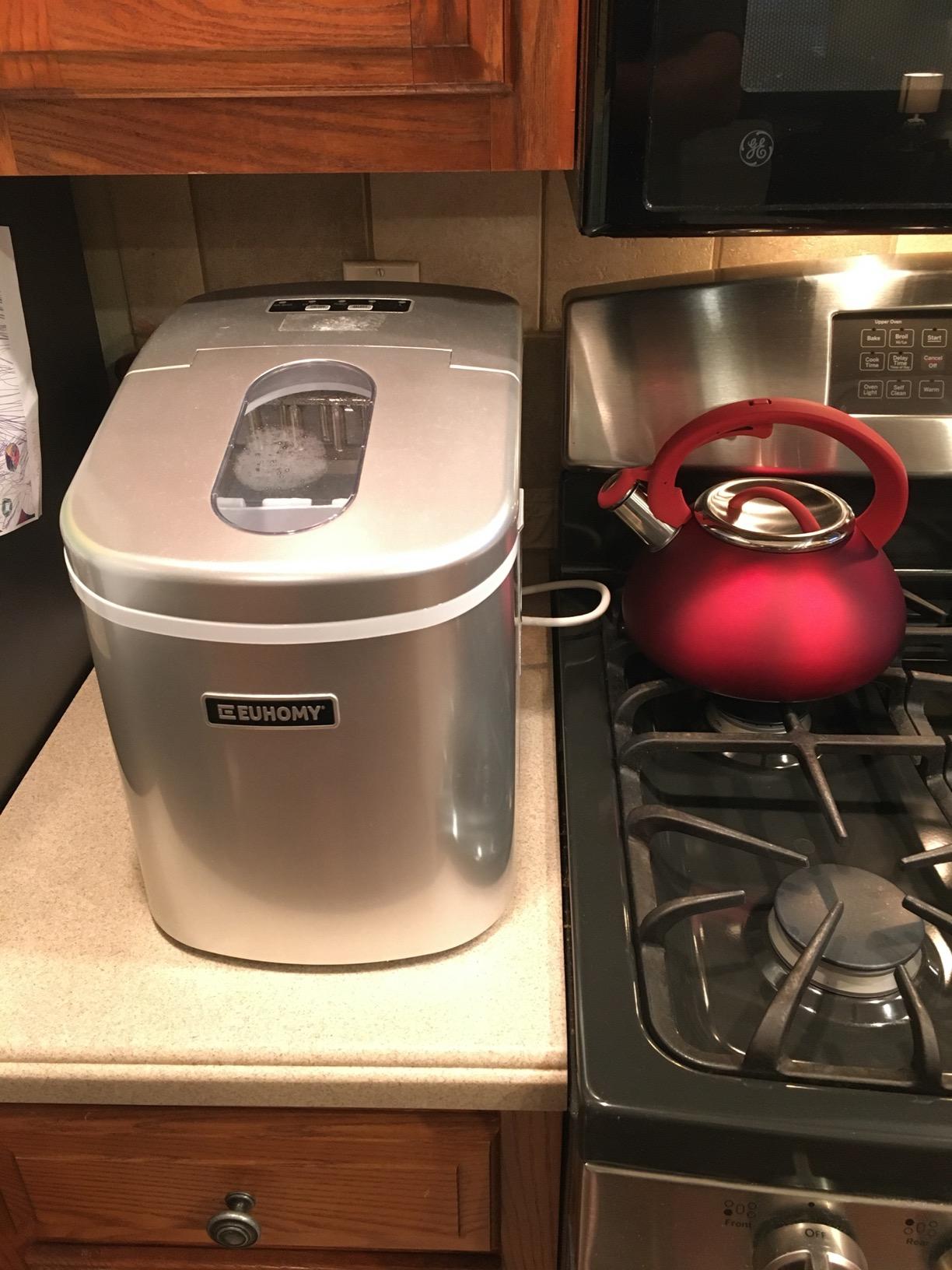 Euhomy Countertop Nugget Ice Maker, 35lbs Daily Sonic Crushed Ice Machine customer photo 1