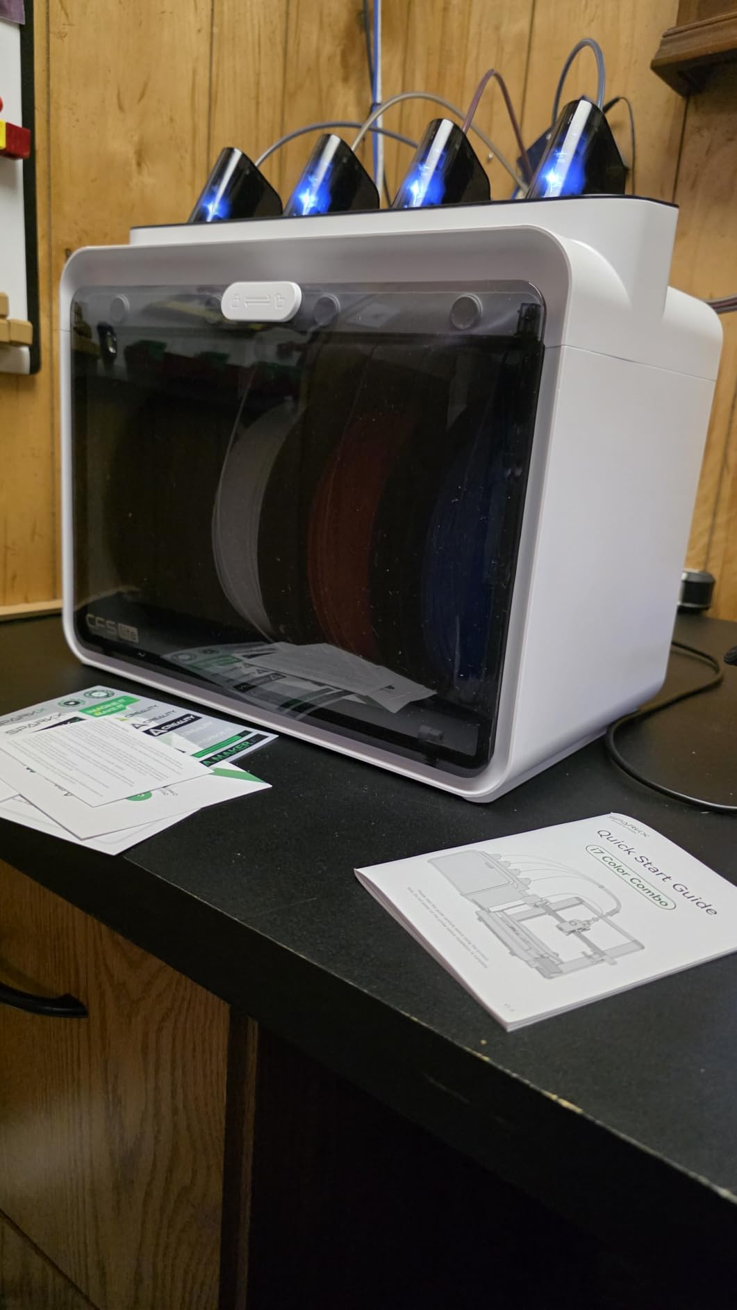 Creality SPARKX i7 Combo 3D Printer, Multi Color with CFS Lite High Speed AI Photo-to-3D Printing 95% Pre-Assemble Auto-Leveling Custom RGB Quick-Swap Essential Parts 10.24×10.24×10 inch customer photo 2