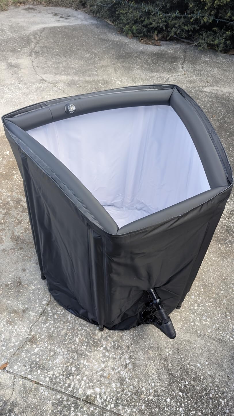 XXL 148 Gal Ice Bath Tub for Cold Plunge – Inflatable Ice Pod with Insulated Lid, Dual Valves, Chiller Compatible Cold Plunge Tub for Indoor & Outdoor Recovery customer photo 1