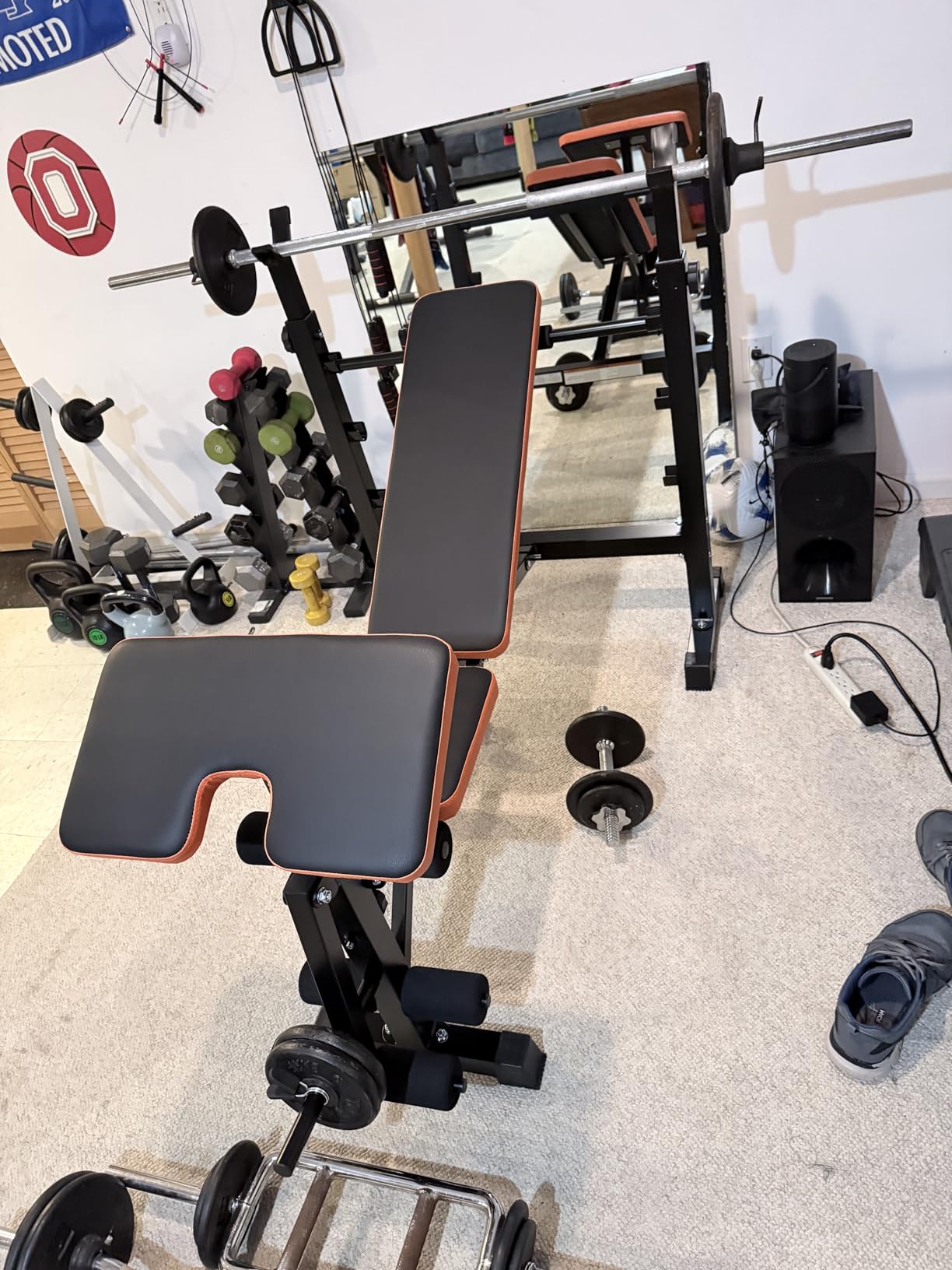 YOLEO 880-1980LBS ASTM-Certified All in One Weight Bench Set Home Strength customer photo 2