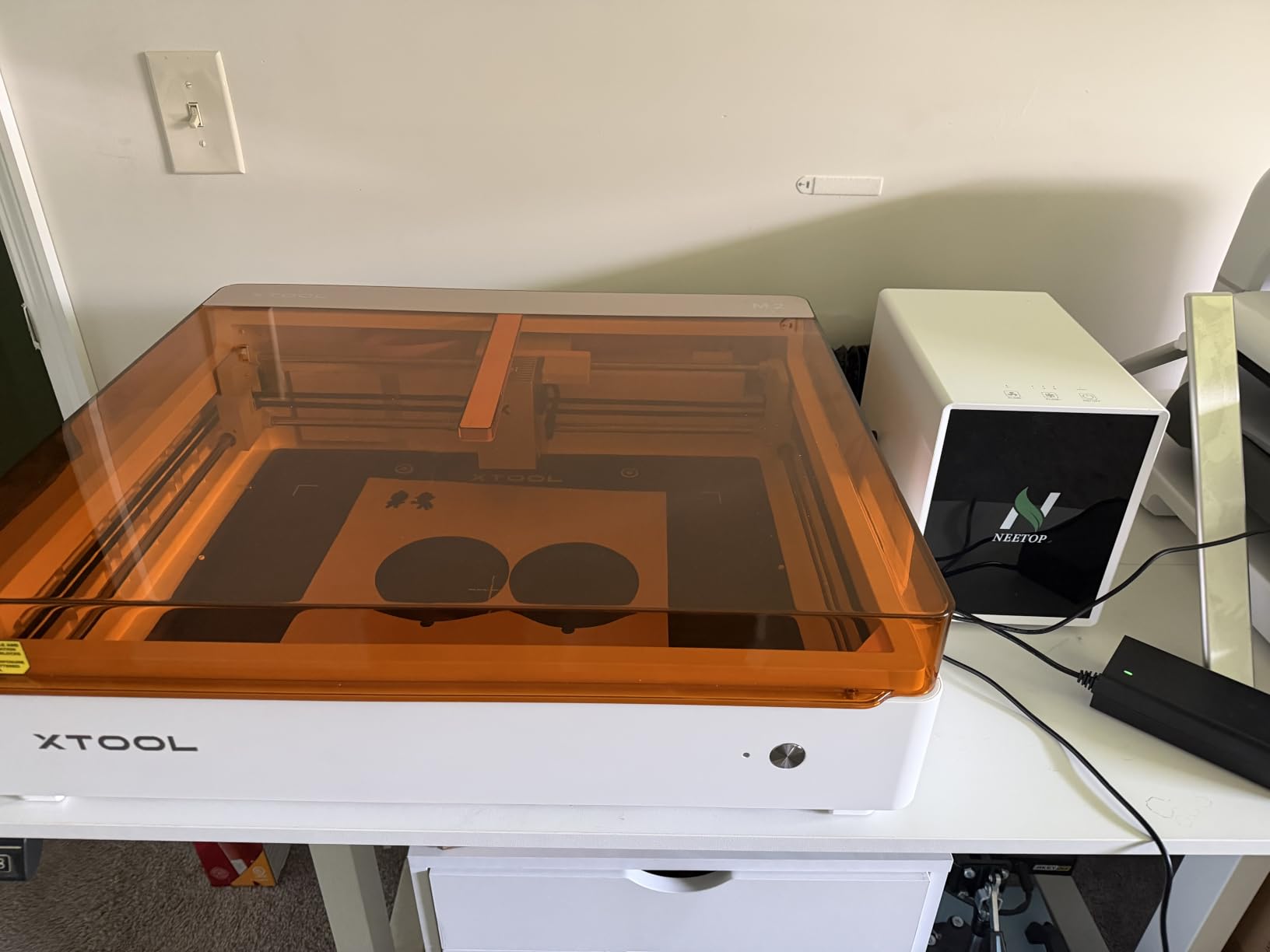 NT-X1 Laser Fume Extractor Diode/Fiber Laser with H13 HEPA Carbon Filter customer photo 2