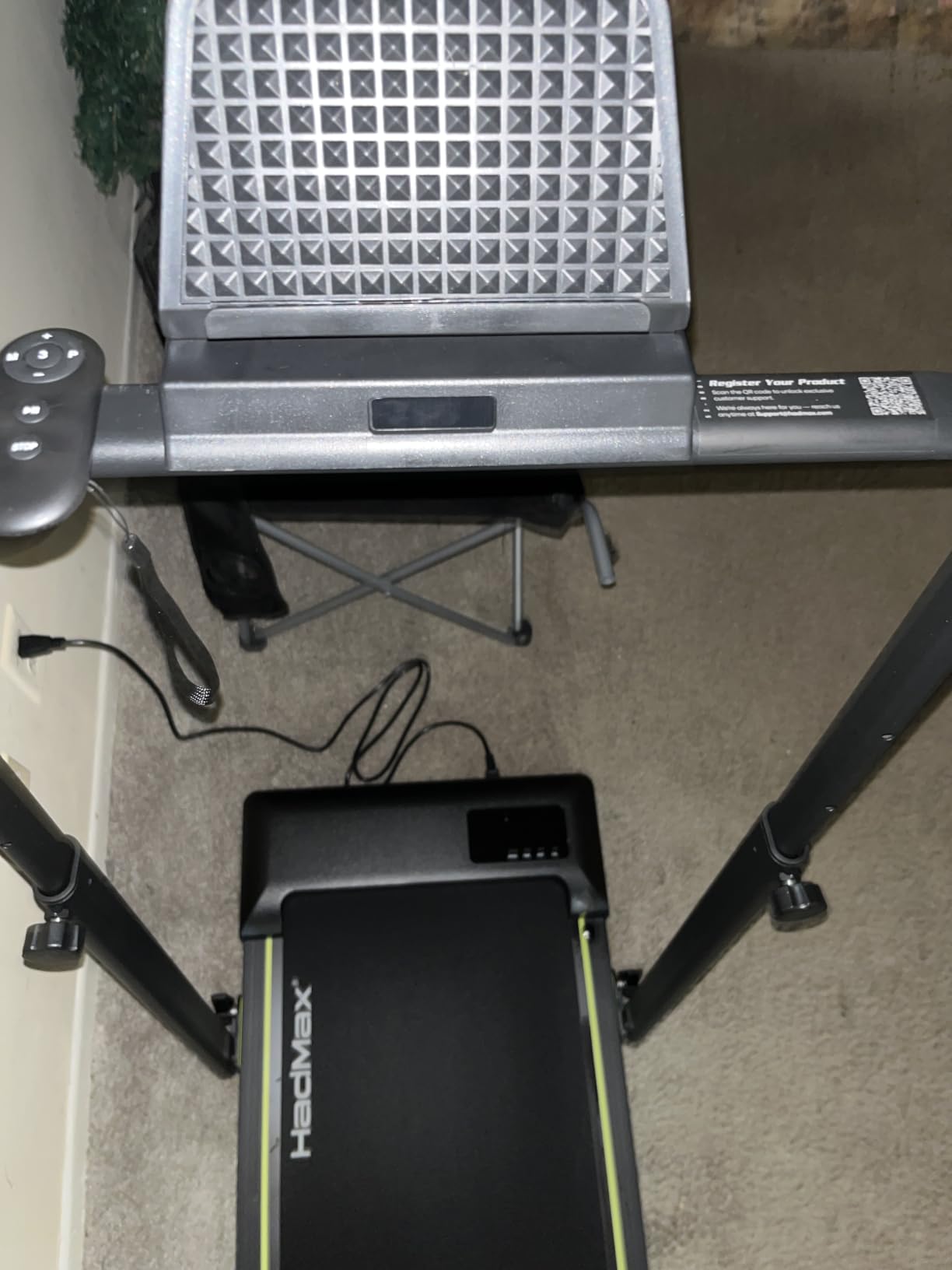 Walking Pad Treadmill with Incline and Height Adjustable Handle Bar customer photo 1