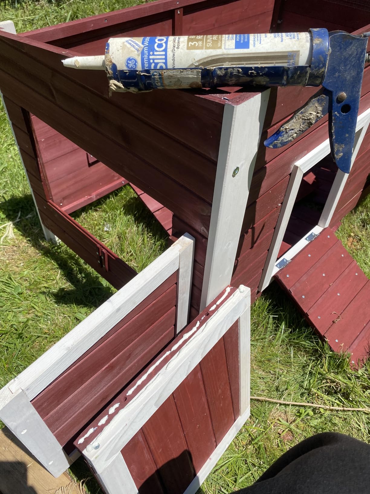 Petsfit Outdoor Chicken Coop with Run for 4-6 Chickens, 3 Nesting Boxes customer photo 1
