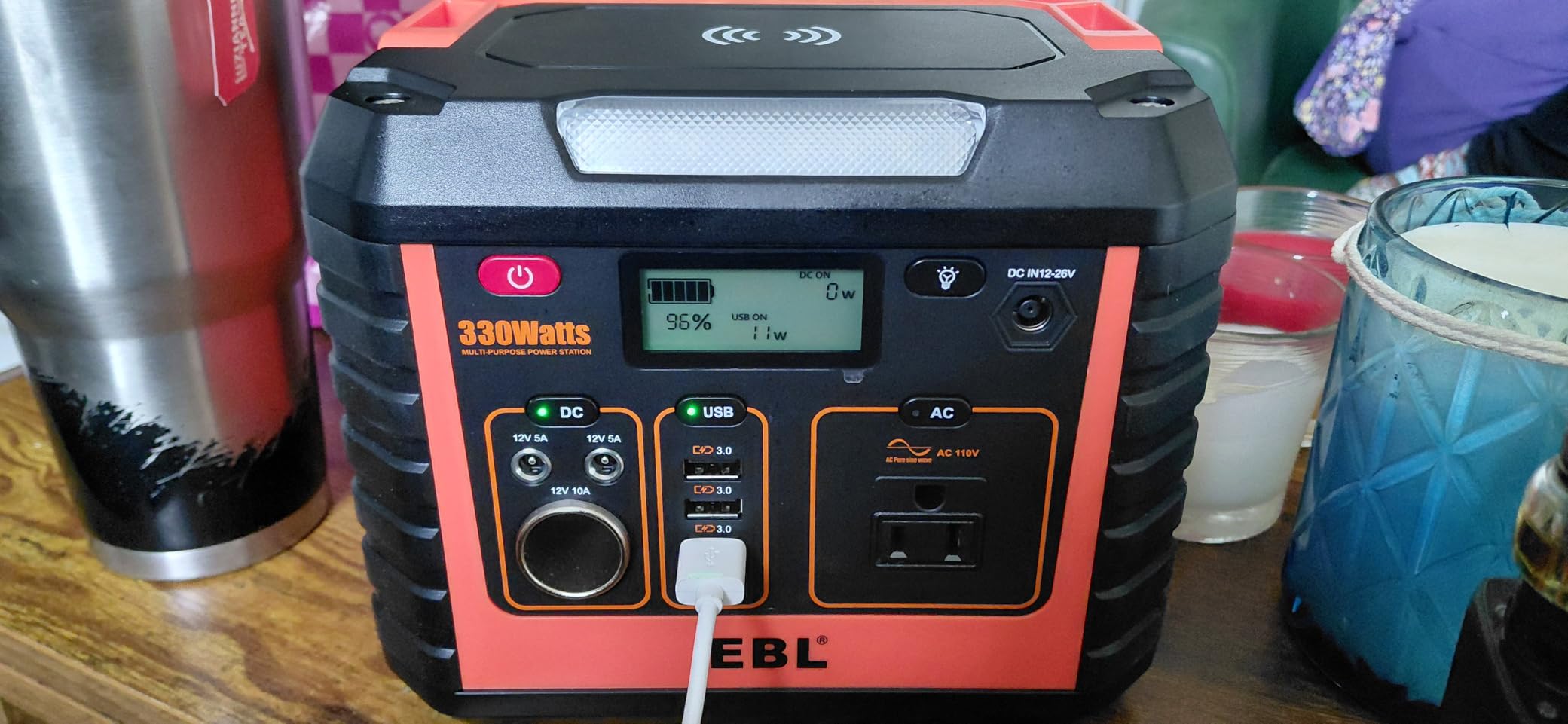 EBL 2400W Portable Power Station + 2×200W Solar Panels customer photo 2