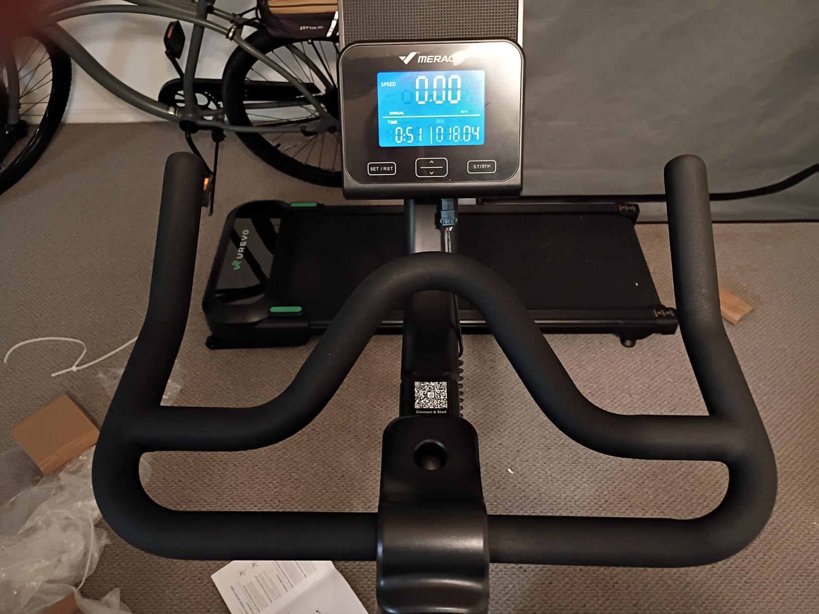 Merach Magnetic Exercise Bike for Home Gym, Low Noise customer photo 1