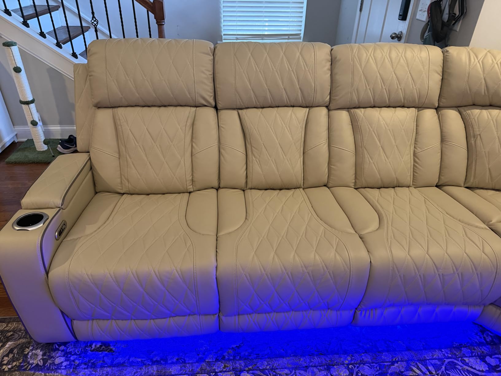 Power Reclining Sectional Sofa with Speakers & USB Charging Port customer photo 1