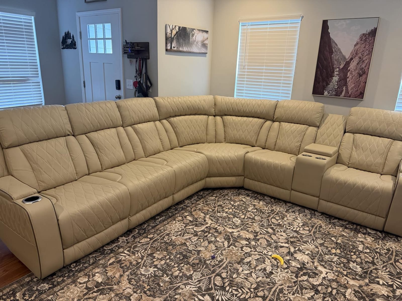 Power Reclining Sectional Sofa with Speakers & USB Charging Port customer photo 2