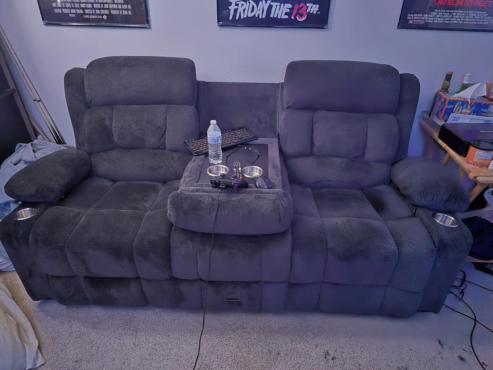 Dresegmt Recliner Sectional Sofa, 5 Seat L-Shaped Manual Reclining Sofa customer photo 2