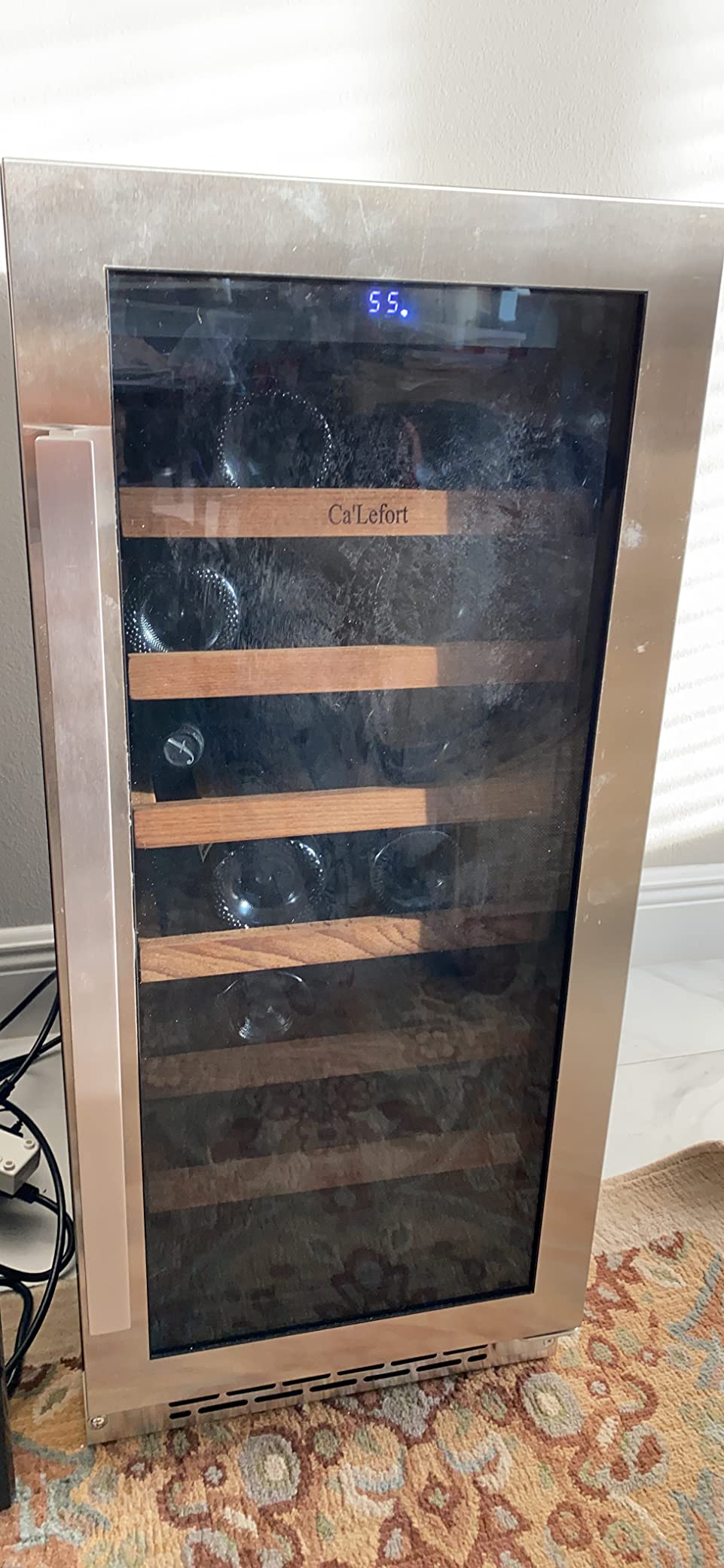 Ca'Lefort 24 Inch Wine Fridge, 52-Bottle Dual Zone Wine Cooler Refrigerator customer photo 2