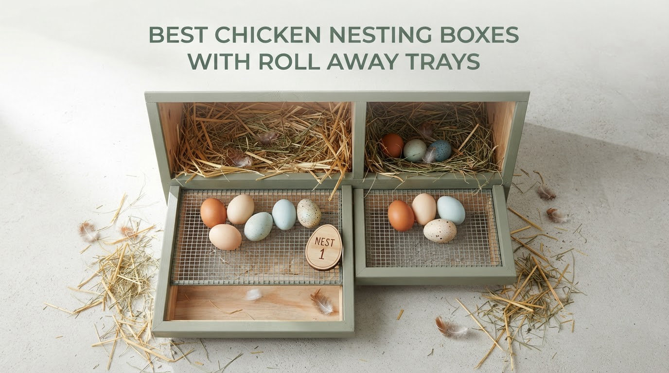 best chicken nesting boxes with roll away trays